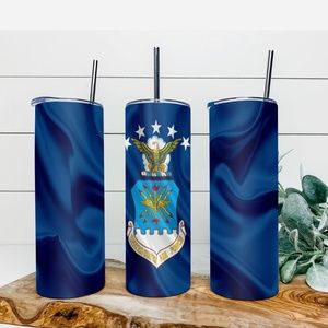 United states air force 20 oz Skinny Inspired Tumblers.